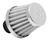 Universal 2in Base OD x .375in Flange ID x 1.75in H Rubber Base Crankcase Vent Filter - White | Dirty Garage
