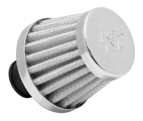 Universal 2in Base OD x .375in Flange ID x 1.75in H Rubber Base Crankcase Vent Filter - White | Dirty Garage