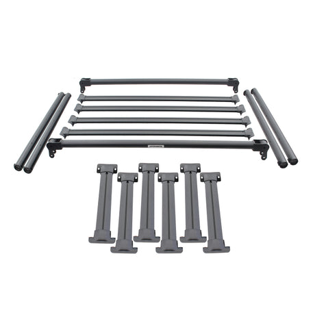 Go Rhino 19-21 Jeep Gladiator XRS Overland Xtreme Rack - Box 1 (Req. gor5950000T-02) | Dirty Garage