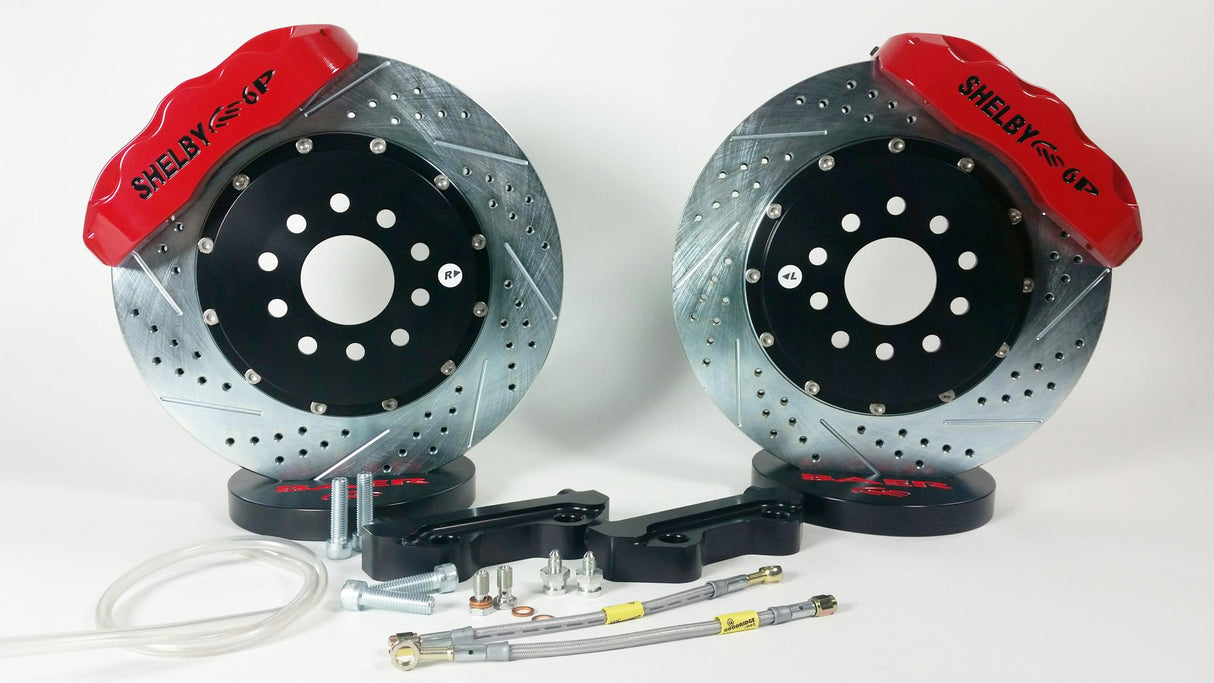 1979-2004 Ford Mustang Front Pro+ Red Brake Brake Kit | Dirty Garage