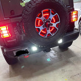 2018-2025 Wrangler Rear Bumper LED Reverse Lights 6000K - View 2 | Dirty Garage