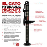 Go Rhino Xventure Gear EG1 El Gato Hydraulic Jack - Graphite - View 4 | Dirty Garage