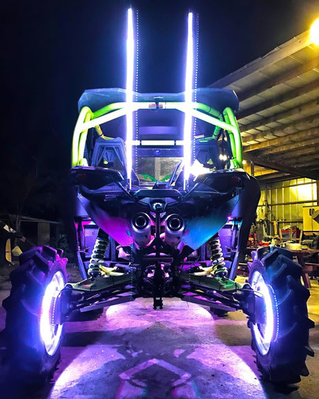 Universal Off-Road 4ft LED Whip ColorSHIFT - View 4 | Dirty Garage