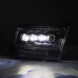 2009-2018 Ram HD Nova-Series LED Projector Chrome Headlights Active Light Sequential Signal DRL - View 2 | Dirty Garage