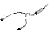 Borla 21-22 Chevrolet Tahoe 6.2L V8 2/4WD 4DR T-304 SS Touring Cat-Back Exhaust w/ Black Chrome Tips | Dirty Garage