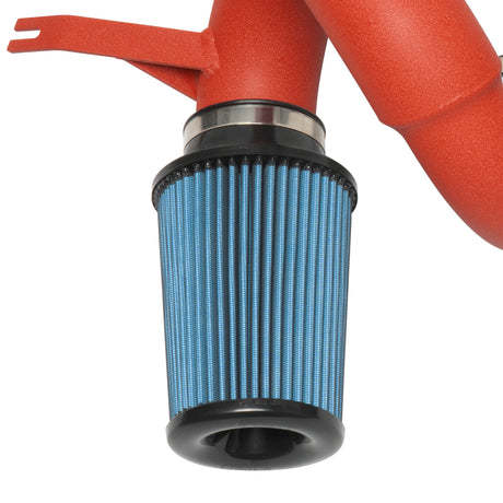 2018-2020 Stinger 3.3L Twin Turbo Wrinkle Red SP Series Short Ram Cold Air Intake - View 6 | Dirty Garage