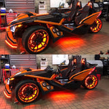 Universal LED Illuminated Wheel Rings 15" ColorSHIFT - View 5 | Dirty Garage