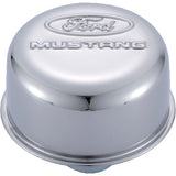 Universal Chrome Breather Cap w/Mustang Logo | Dirty Garage