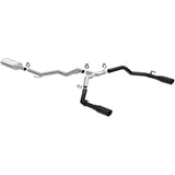 2020 Gladiator 3in Street Series Dual Split Exit Stainless Steel Cat Back Exhaust Black Tips | Dirty Garage