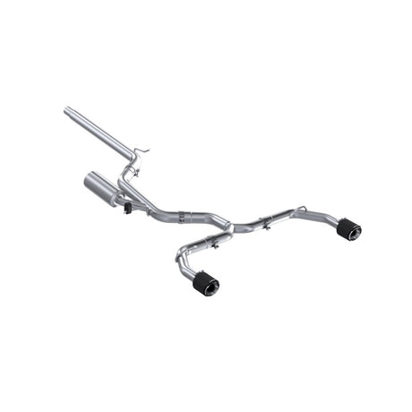 2022 Golf GTI MK8 3" Cat Back Exhaust 2.5" Dual Split Rear Carbon Fiber Tips | Dirty Garage