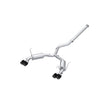 2022-2026 WRX 3" Cat-Back Dual Split Rear Quad Carbon Fiber Tips Street Profile Exhaust | Dirty Garage