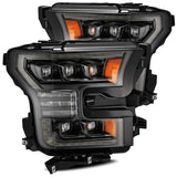 2015-2020 F-150 & Raptor Nova-Series LED Projector Headlights Plank Style Alpha Black Sequential Signal | Dirty Garage