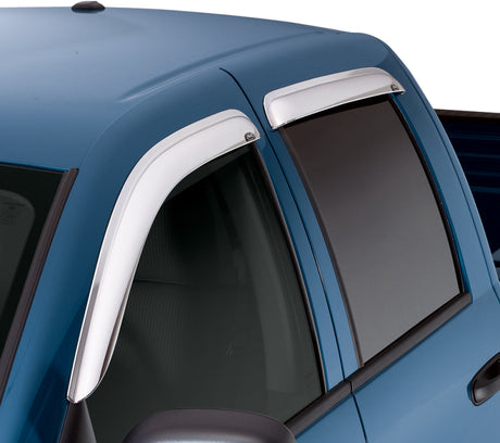 2010-2017 Equinox Ventvisor Outside Mount Front and Rear Window Deflectors Chrome 4-Piece - View 3 | Dirty Garage