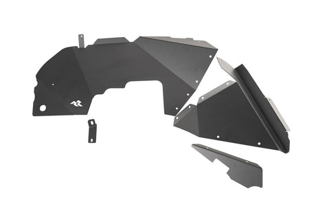 Rugged Ridge Inner Fender Liners Frnt Aluminum Black 18-20 Jeep Wrangler JL - View 7 | Dirty Garage
