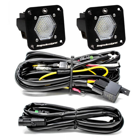 Universal S1 Work Scene LED Light Backup Kit w/ Mounting Bracket Pair | Dirty Garage