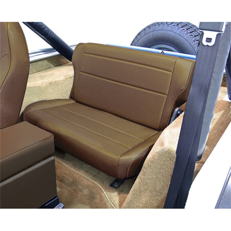 Rugged Ridge Fold & Tumble Rear Seat Spice 76-95 Jeep CJ / Jeep Wrangler - View 3 | Dirty Garage