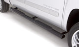 2019-2025 GM 1500 Crew Cab 5" Oval Straight Steel Nerf Bars - Black - View 2 | Dirty Garage