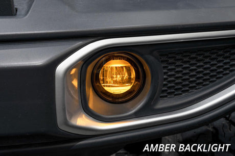 Universal Elite Series Type M Yellow Fog Lamps - View 2 | Dirty Garage