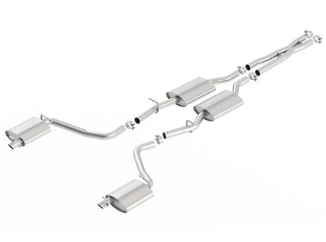 Borla 2015 Dodge Challenger 3.6L V6 S-TYPE Catback Exhaust No Tips Factory Valance - View 3 | Dirty Garage
