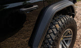 2018-2021 Wrangler JL 2-Door & 4-Door Black Flat Style Flares 4-Piece - View 9 | Dirty Garage