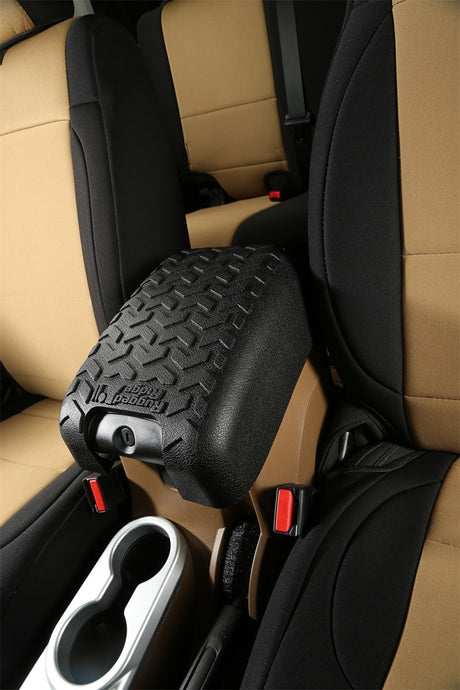 Rugged Ridge Center Console Cover Black 11-18 Jeep Wrangler JK - View 3 | Dirty Garage