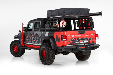 Go Rhino 19-21 Jeep Gladiator XRS Overland Xtreme Rack - Box 2 (Req. gor5950000T-01) | Dirty Garage