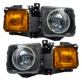 2006-2010 H3 Pre-Assembled Headlights Combo White - View 3 | Dirty Garage