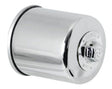 Universal Honda/Kawasaki/Yamaha/Polaris/Victory 2.688in OD x 3.344in H Oil Filter - Chrome | Dirty Garage