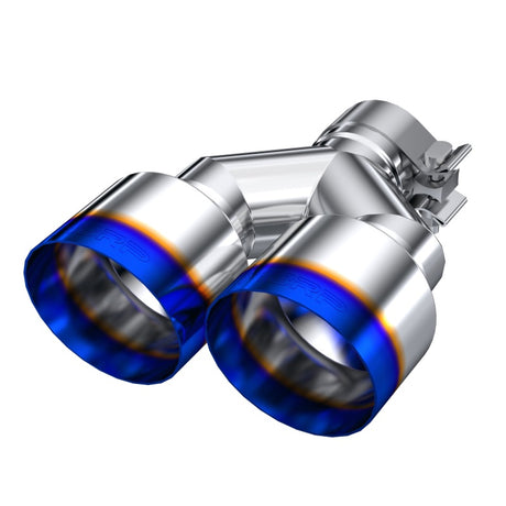 Universal Burnt End Tip 2.5" ID Dual 4" OD 9.55 Length Single Wall 304 Stainless Steel Pass Side | Dirty Garage
