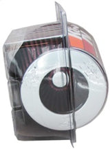 Universal Air Filter Chrome Round Tapered Red - 4in Flange ID x 1.125in Flange Length x 5.5in H - View 12 | Dirty Garage