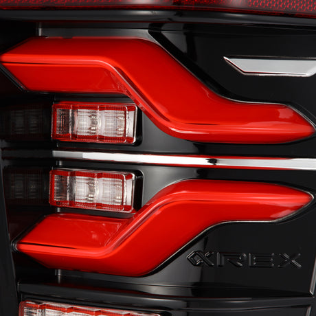 2016-2023 Tacoma Luxx-Series LED Tail Lights Black Red with Activation Light Sequential Signal - View 5 | Dirty Garage
