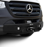 2019-2026 Mercedes-Benz Sprinter Pro-Series Black Mid Width Winch Mount Front Bumper - View 4 | Dirty Garage