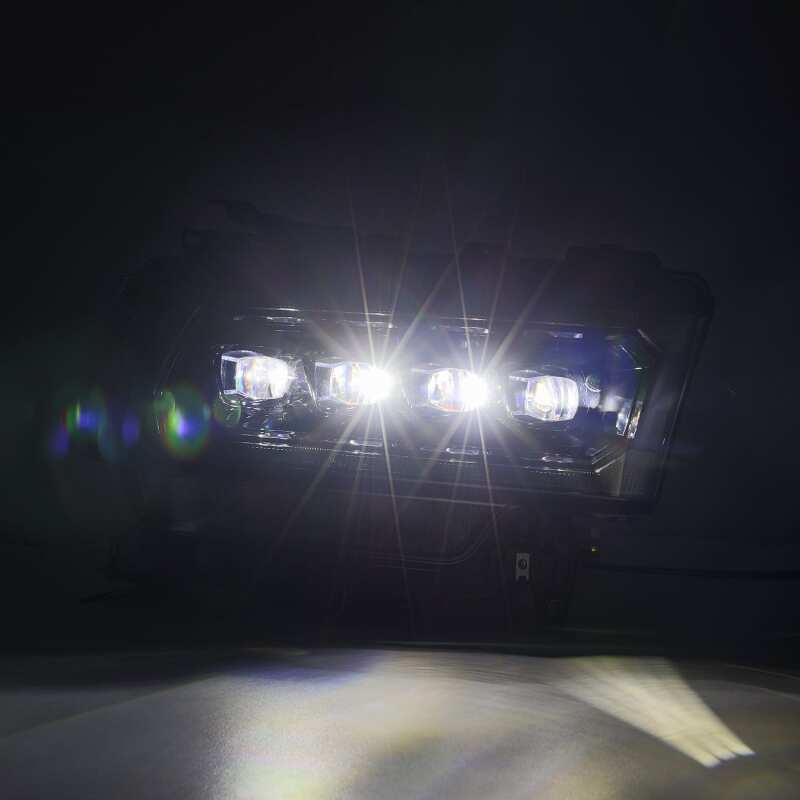 2019-2024 Ram HD Nova-Series LED Projector Alpha-Black Headlights Active Light Sequential Signal DRL - View 4 | Dirty Garage