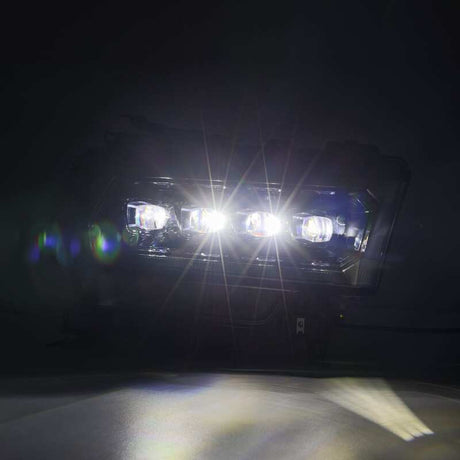 2019-2024 Ram HD Nova-Series LED Projector Alpha-Black Headlights Active Light Sequential Signal DRL - View 4 | Dirty Garage