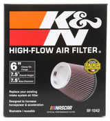 Universal Round Tapered Universal Air Filter 6in Flange ID x 7.5in Base OD x 5in Top OD x 6.5in Height - View 10 | Dirty Garage