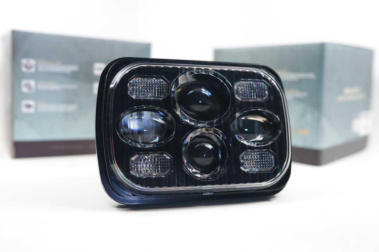 Universal Sealed5 LED Headlights 5x7 - View 3 | Dirty Garage