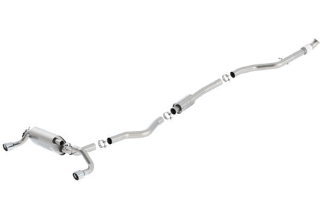 Borla 13-16 BMW 335i / 435i Atak Cat back SS 3.0in, 2.25in 3.5in Tip Single Rolled - View 2 | Dirty Garage