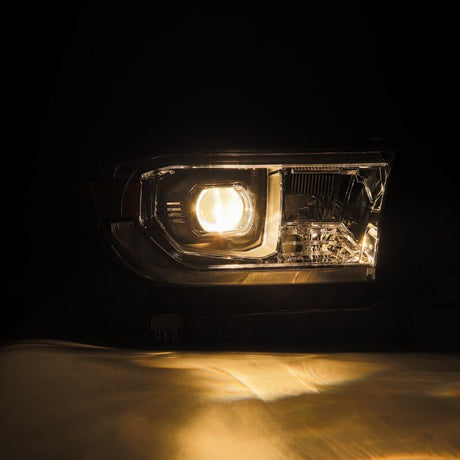 2007-2017 Tundra Sequoia Luxx-Series LED Projector Chrome Headlight Active Light Sequential Signal DRL - View 2 | Dirty Garage