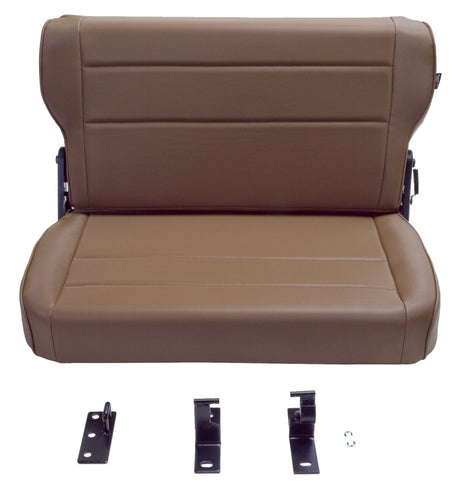 Rugged Ridge Fold & Tumble Rear Seat Spice 76-95 Jeep CJ / Jeep Wrangler - View 4 | Dirty Garage