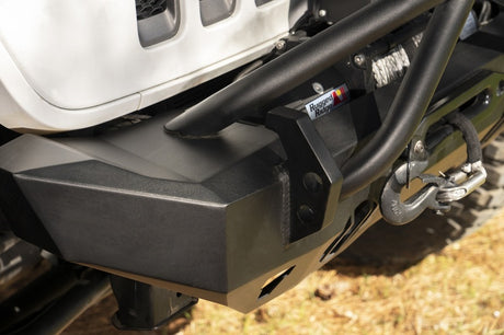Rugged Ridge HD Bumper Stubby Front 07-18 Jeep Wrangler JK 18-20 Jeep Wrangler JL 2020 JT - View 2 | Dirty Garage