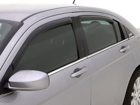 2007-2010 Sebring Ventvisor Front and Rear Window Deflectors Smoke 4-Piece - View 5 | Dirty Garage