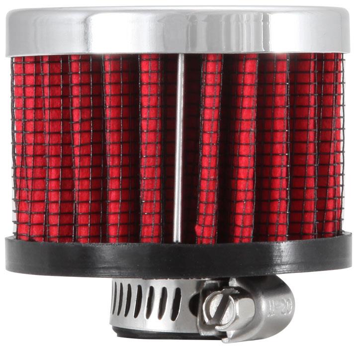 Universal Clamp On Rubber Base Crankcase Vent Filter 0.375in Flange ID x 2in OD x 1.5in Height - View 3 | Dirty Garage