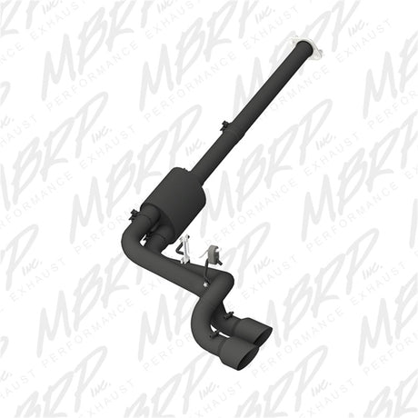 2009-2014 F-150 Pre-Axle 4.5" OD Dual Outlet 3" Black Coated Cat Back Exhaust | Dirty Garage