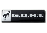 Universal Bronco/Bronco Sport G.O.A.T. Badge - Black/Chrome - View 6 | Dirty Garage