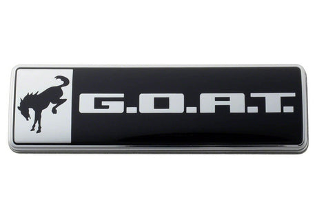 Universal Bronco/Bronco Sport G.O.A.T. Badge - Black/Chrome - View 6 | Dirty Garage