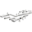 2015-2023 Challenger 409 Stainless Steel Polished 3in Quad Tips Cat Back Exhaust | Dirty Garage