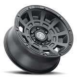 Universal Thrust 17x8.5 6x5.5 0mm Offset 4.75" BS Satin Black Wheel - View 3 | Dirty Garage