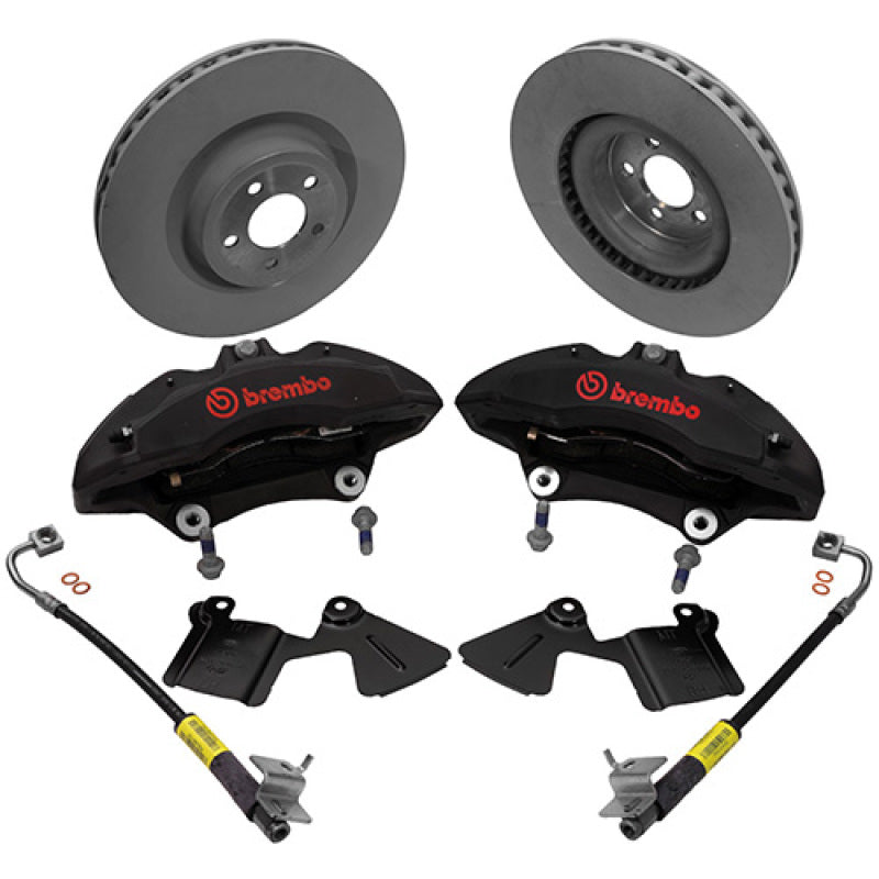 2015-2016 Mustang Performance Pack 6 Piston Front Brake Upgrade Kit - View 4 | Dirty Garage