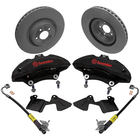 2015-2016 Mustang Performance Pack 6 Piston Front Brake Upgrade Kit - View 4 | Dirty Garage
