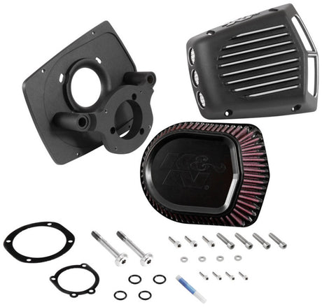 Street Metal Intake System for 2001-2016 Harley-Davidson Softail/Dyna - Shaker Black - View 11 | Dirty Garage